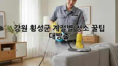 🏡 강원 횡성군 계절별 청소 꿀팁 대방출! ✨