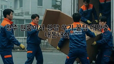 청주 원룸이사 용달 후기🚚 꿀팁 대방출! #내돈내산