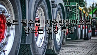 홈트 필수템 💪 저중량원판으로 만드는 건강 루틴 🏋️‍♀️